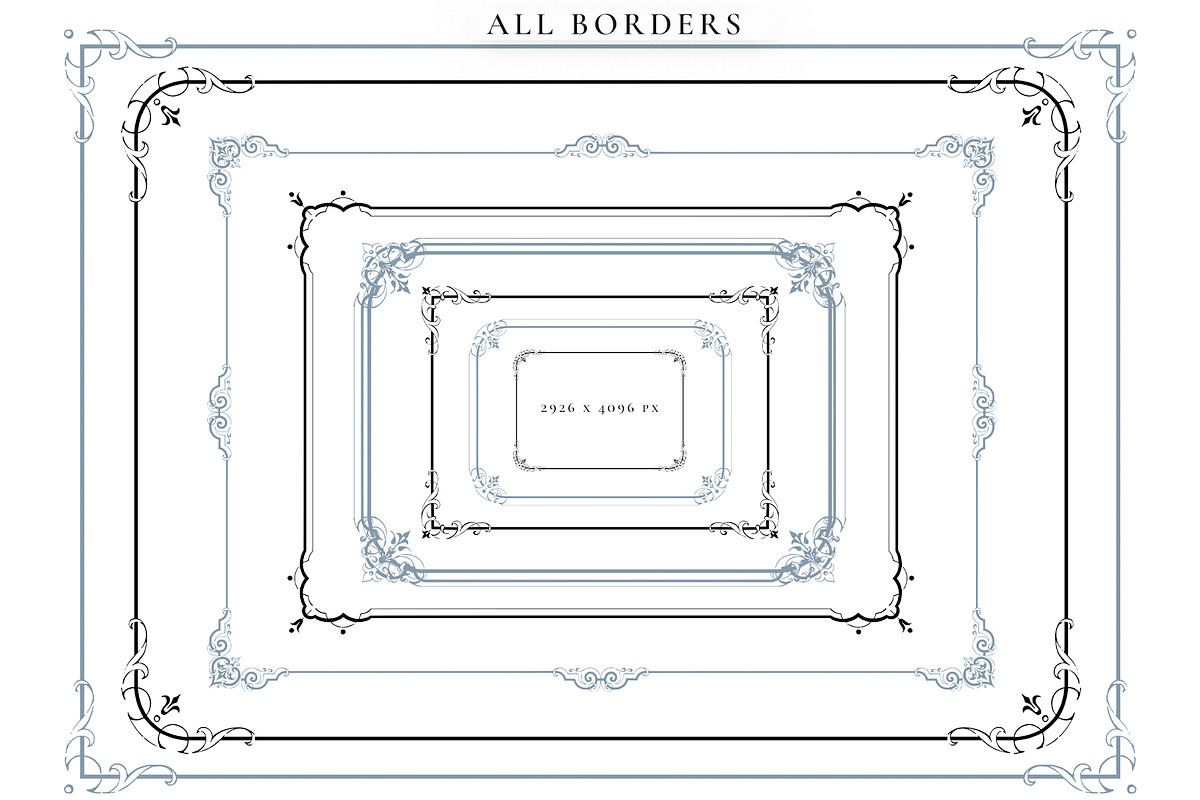 Decorative Borders and Corners, a Decorative Illustration by Century Library (Photo 3 of 13)