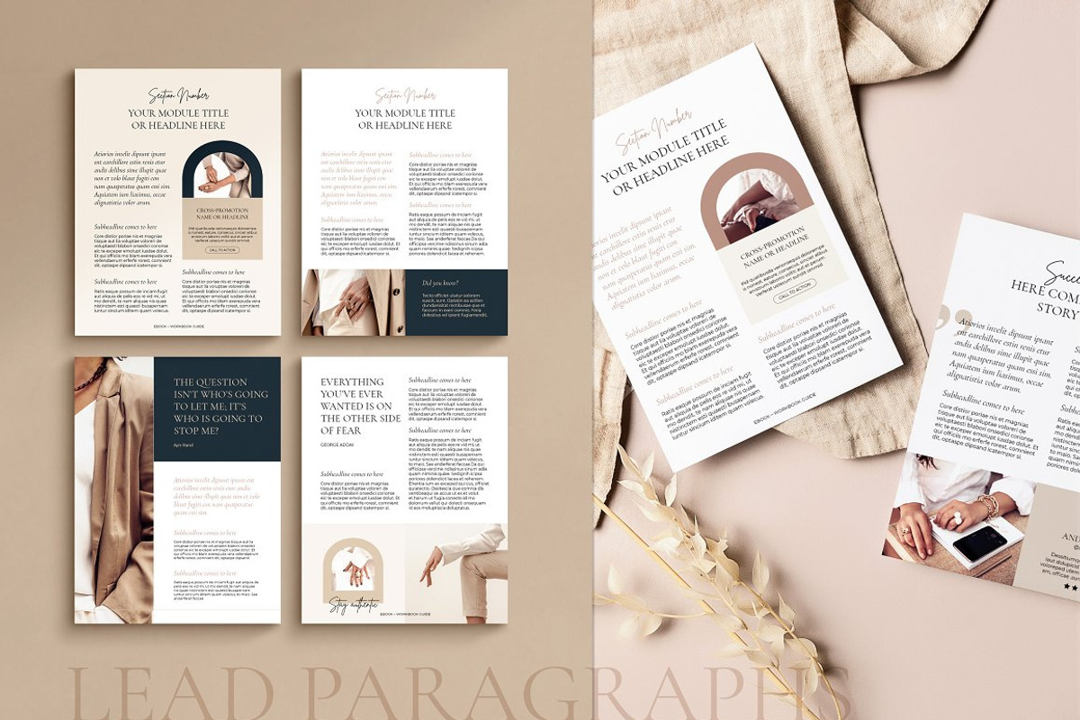 2in1 eBook + WorkBook for Courses, a Magazine Template by Mirazz (Photo 8 of 25)