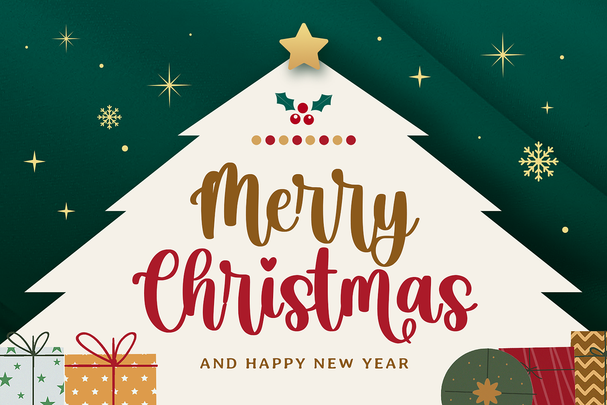 Christmas Ambience, a Script Font by Mozatype (Photo 4 of 10)