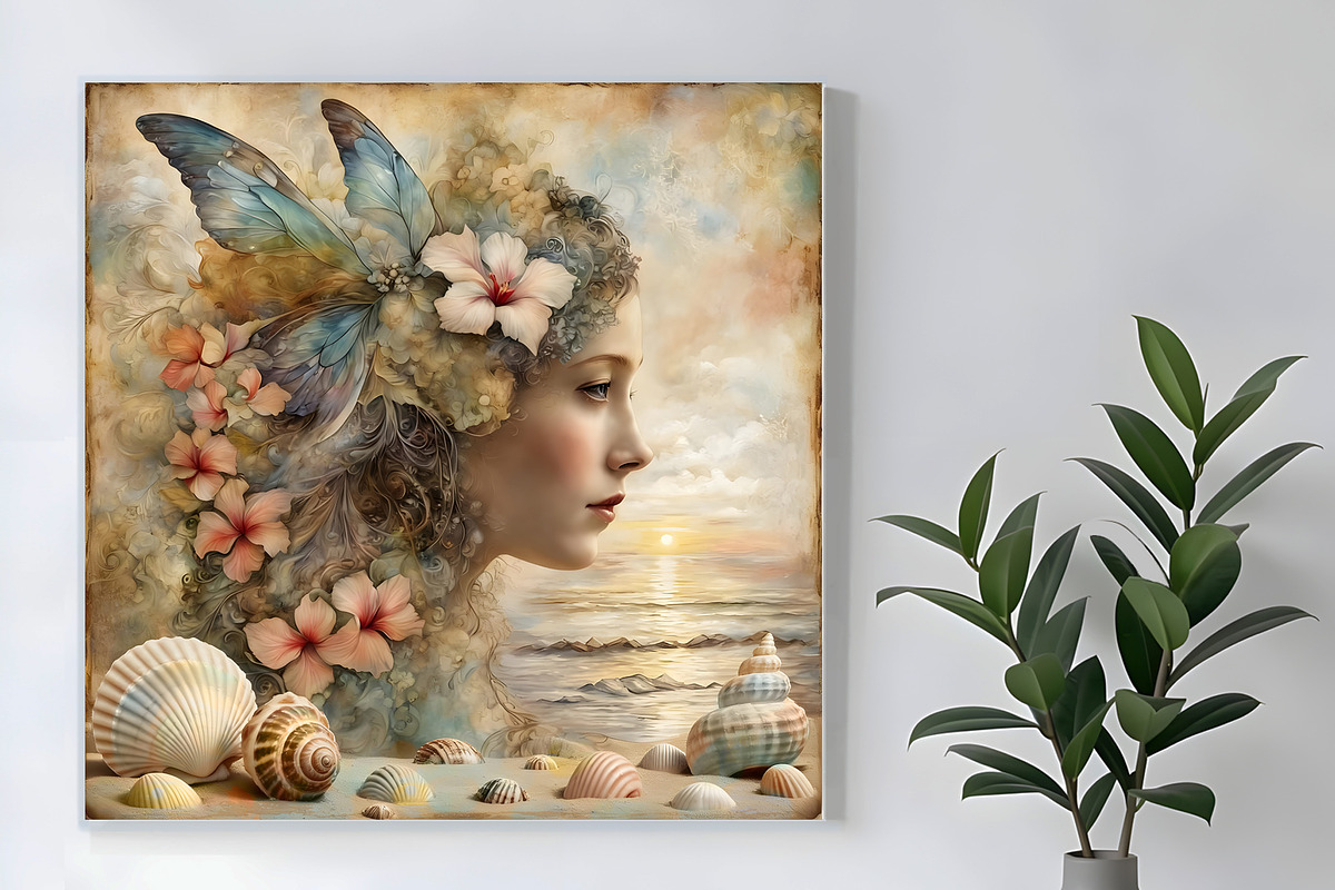 Fairy of the Shore, a Person Illustration by Sharon Schwalbe (Photo 1 of 6)
