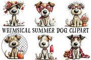 Whimsical Summer Dog Clipart, an Illustration by OK Design (Thumbnail 2 of 6)