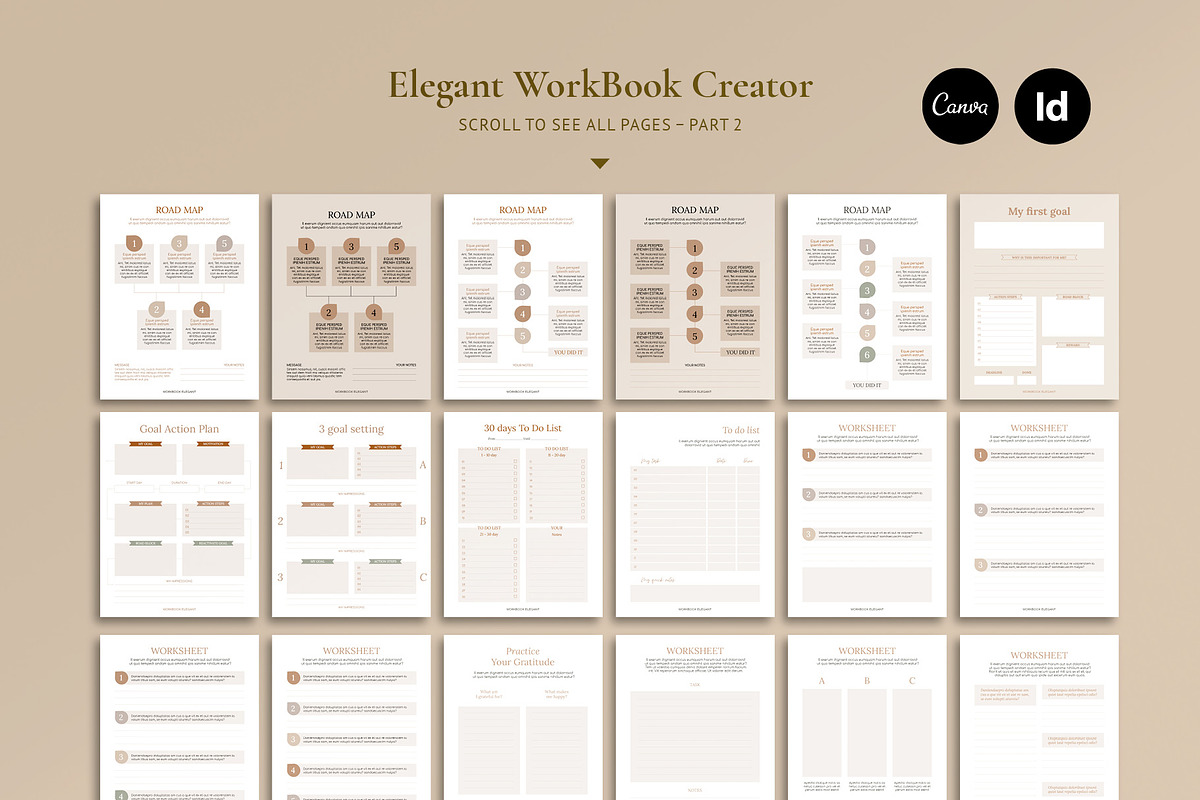 4 in 1 Course Creator Super Bundle E, a Magazine Template by Mirazz (Photo 17 of 48)