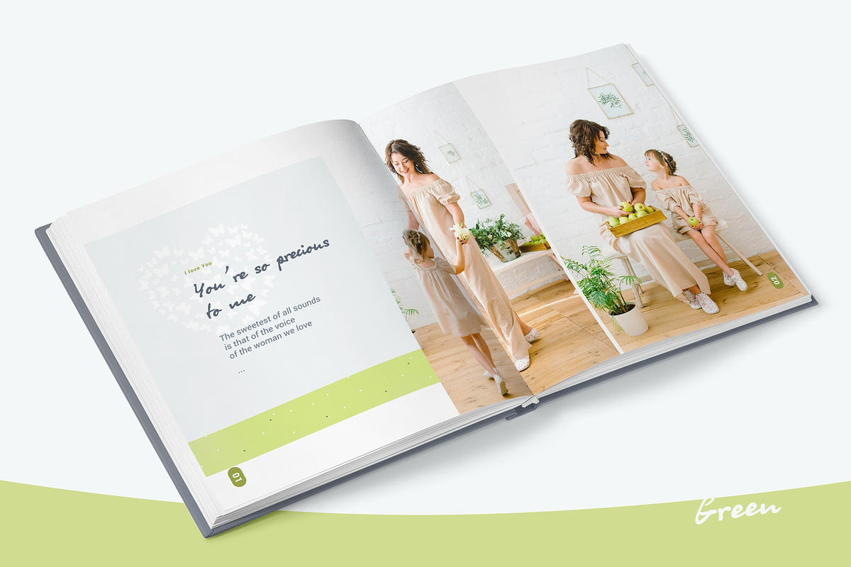 Photo Album Template - Green, a Stationery Template by ArealPro (Photo 16 of 22)
