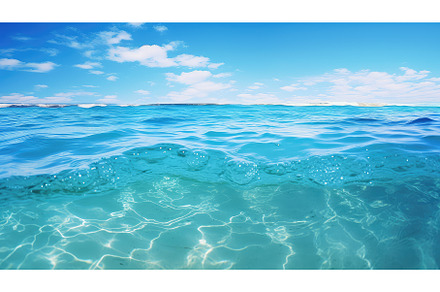 sea aqua ocean background ai, a Nature Photo by pikepicture