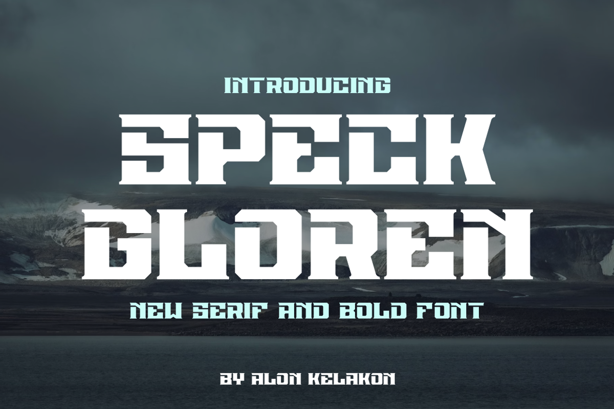 Speck Gloren, a Serif Font by alon kelakon (Photo 1 of 6)