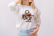 Whimsical Valentine Duck Clipart Bun, an Illustration by SVGArt (Thumbnail 4 of 8)