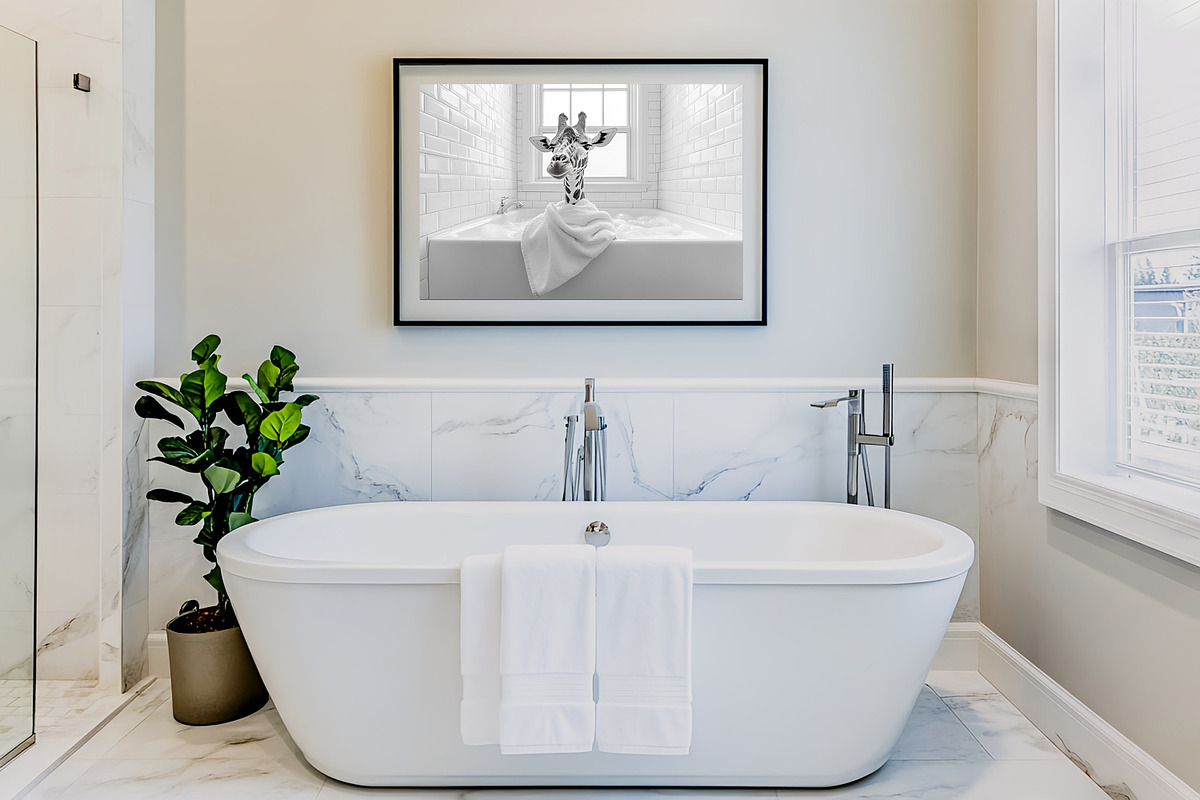 Funny and Cute Bathroom Art Bundle, an Animal Photo by PrintablesByFranklyn (Photo 9 of 10)