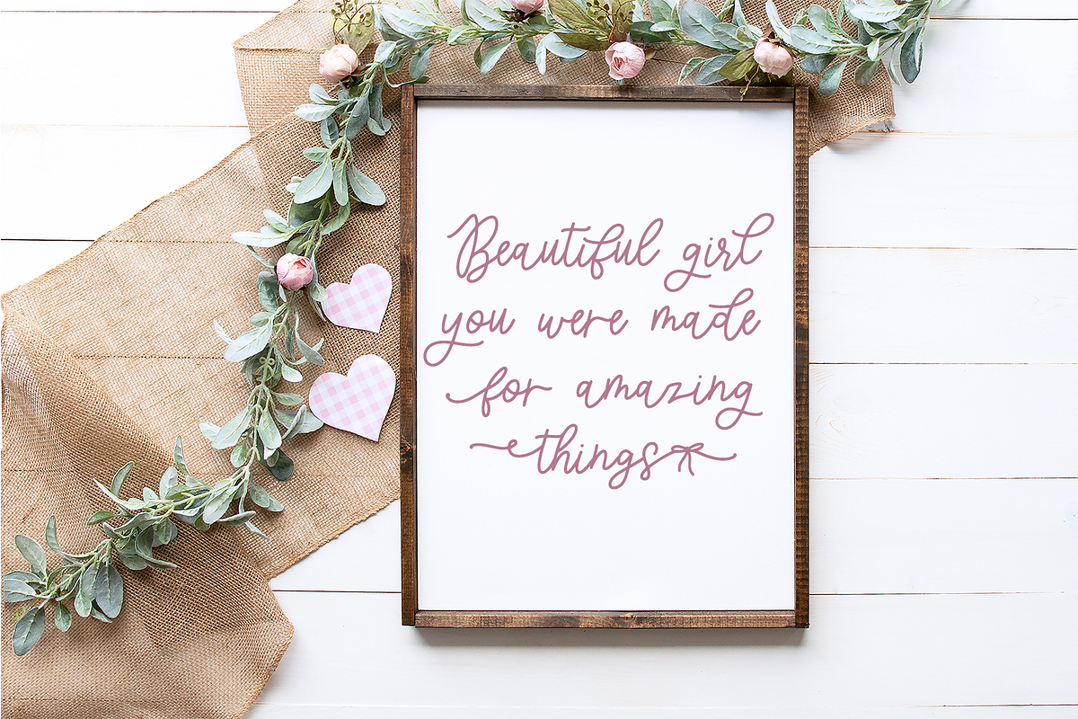 Coquettish Script, a Script Font by Beck McCormick (Photo 5 of 10)