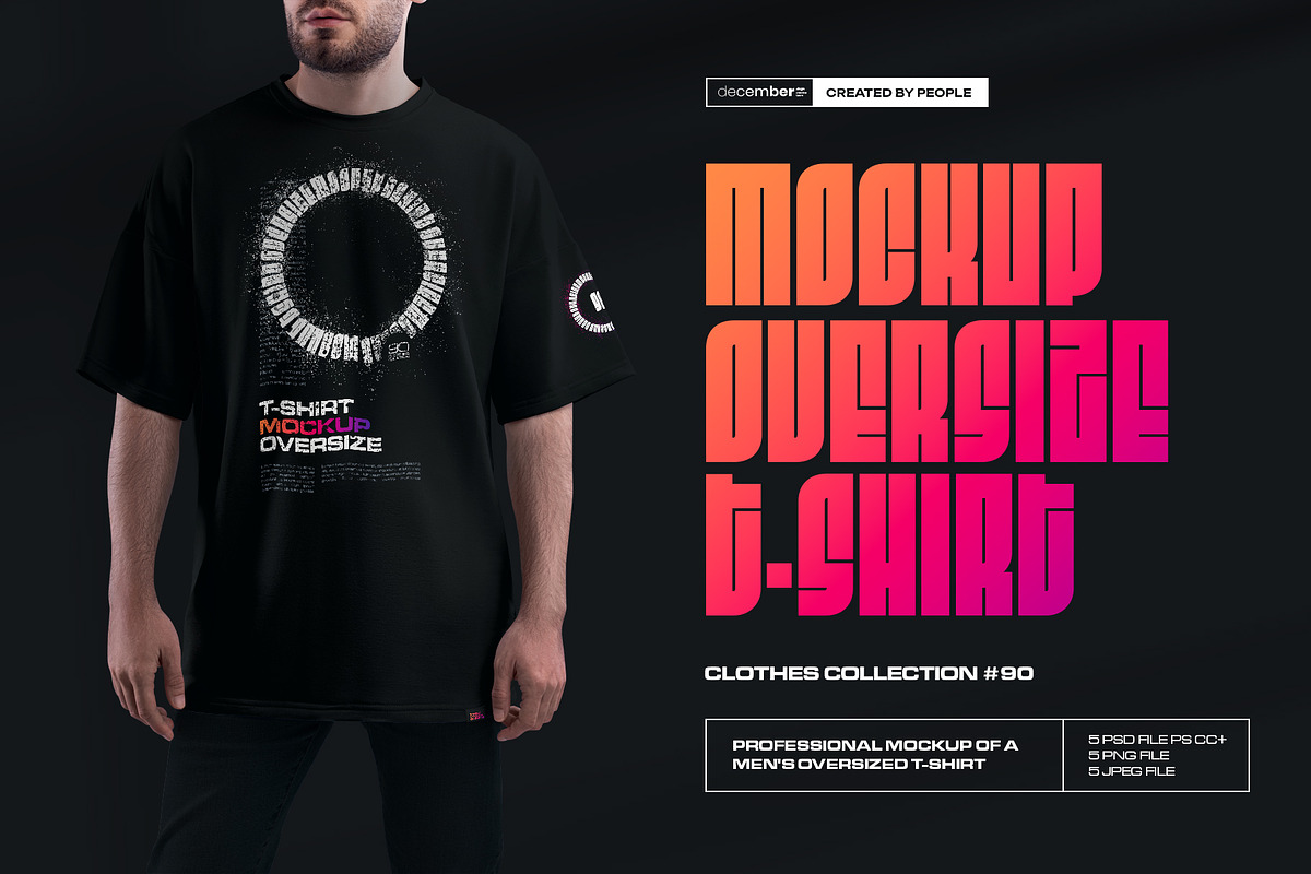 5 Mockups Oversize T-shirt, a Shirt Mockup by Grow Design Craft Studio (Photo 1 of 8)