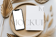 5x7 Card and iPhone Mockup, a Product Mockup by TatiMockup (Thumbnail 1 of 5)