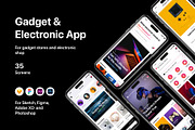 Gadget & Electronic App, an UI Kit Template by flr.24 (Thumbnail 1 of 2)