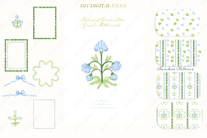 Grand Millennial Botanical Blue DIY