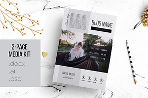Professional 2-page media kit