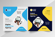 Digital Marketing Post Banner Design, a Social Media Template by Tahnix Creative (Thumbnail 1 of 3)