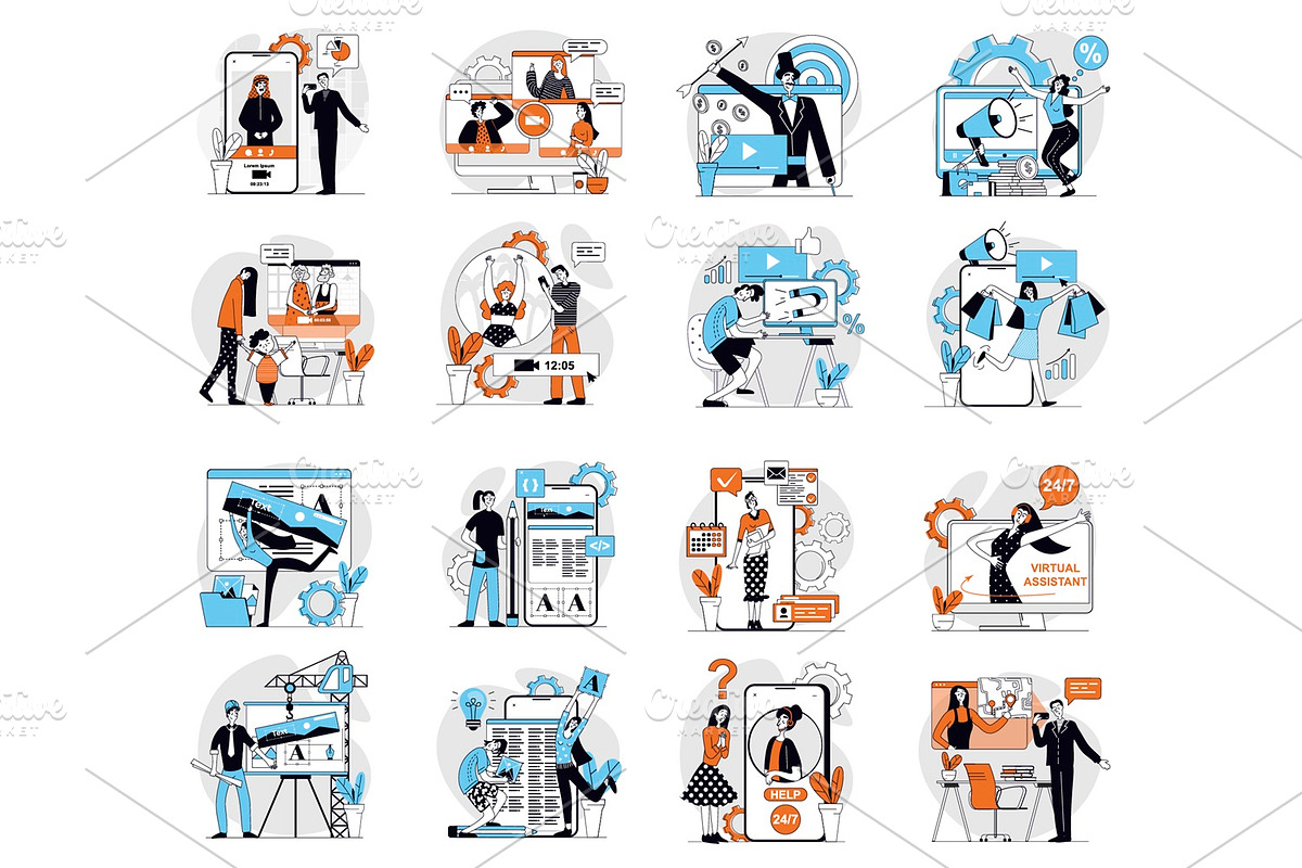 Bundle Concept Illustrations, a Finance Illustration by alexdndz (Photo 11 of 11)