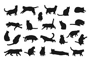 Cat Silhouettes Collection, an Animal Illustration by PsychocheArt (Thumbnail 1 of 3)