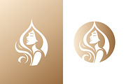 Woman's Silhouette Logo Beauty Brand, a Branding & Logo Template by Signatoro (Thumbnail 1 of 3)