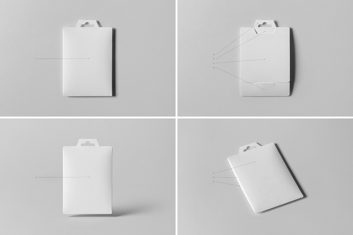 Hanging Pack Mock-up, a Packaging Mockup by BLISS DESIGN (Photo 2 of 3)