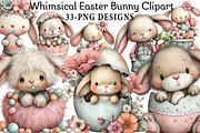 Whimsical Easter Bunny Clipart, an Illustration by Daily.Designs (Thumbnail 1 of 8)