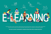 E-learning concept illustration, an Education Illustration by Julia Tim (Thumbnail 3 of 3)