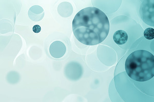 Blue abstract cell design, a Photo by Beautiful things