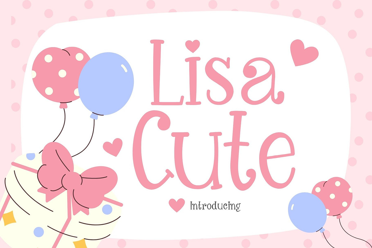 Lisa Cute Font, a Handwritten Font by Fox7 By Rattana (Photo 1 of 6)