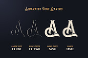 Amber Taste Font, Label, Mockup!, a Serif Font by Gleb Guralnyk (Thumbnail 5 of 6)