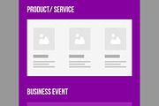 Business Newsletter Wireframe, a Wireframe Template by MightyDesign (Thumbnail 4 of 9)