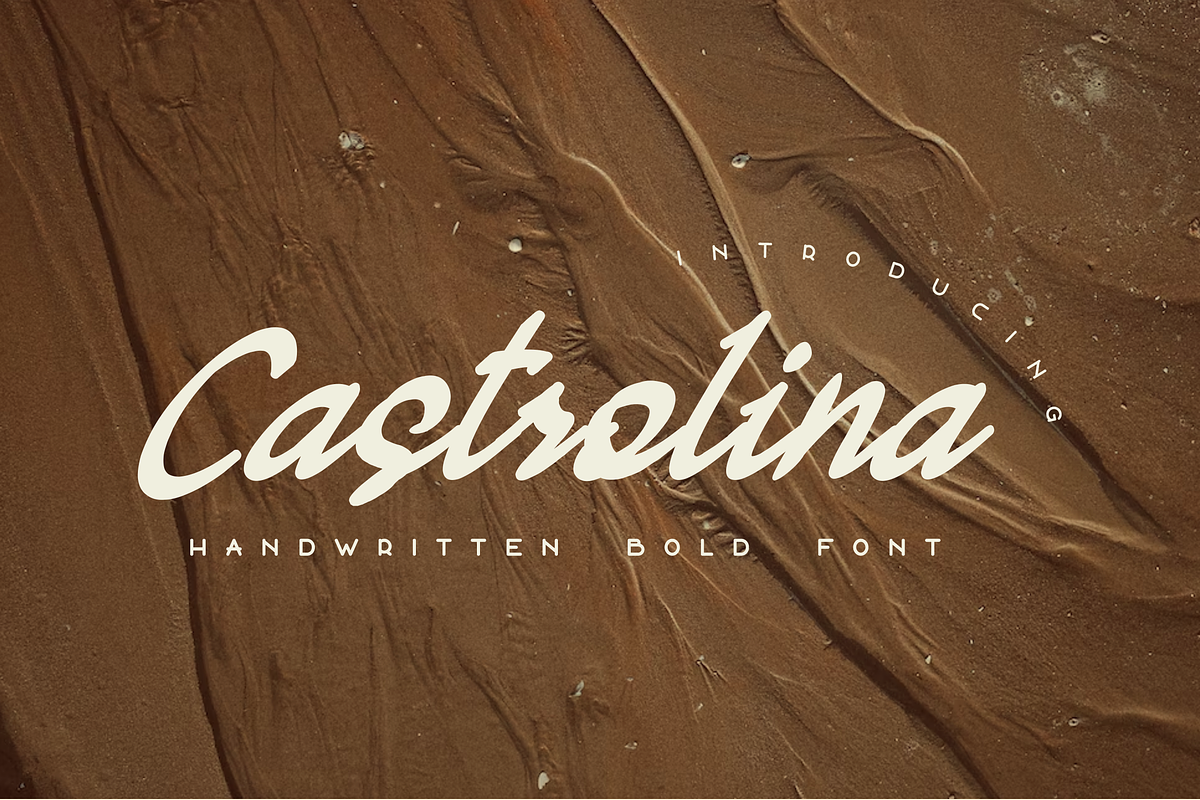 Castrolina Font, a Script Font by ponuppo (Photo 1 of 4)