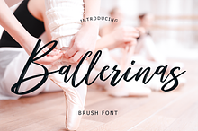 Ballerinas Brush Script Font