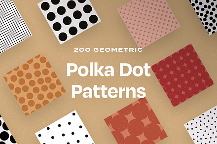 200 Geometric Polka Dot Patterns