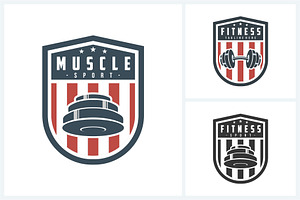 Fitness logo sport design template, a Branding & Logo Template by jundio studio