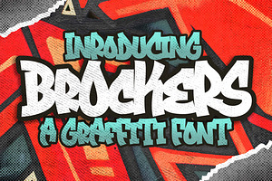 Brockers - Urban Graffiti Font