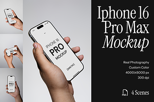 IPhone 16 Pro Max Mockup - VOL, an iPhone Mockup by Simetrica Labs