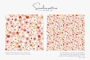 watercolor floral seamless pattern, a Pattern Graphic by Pink Studio Art (Thumbnail 2 of 5)