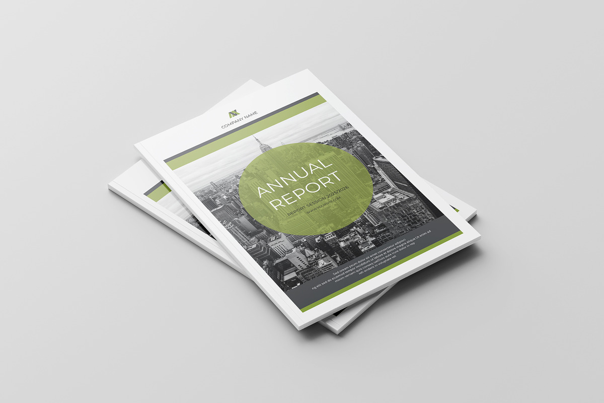 Annual Report Template, a Brochure Template by retrographix (Photo 2 of 14)
