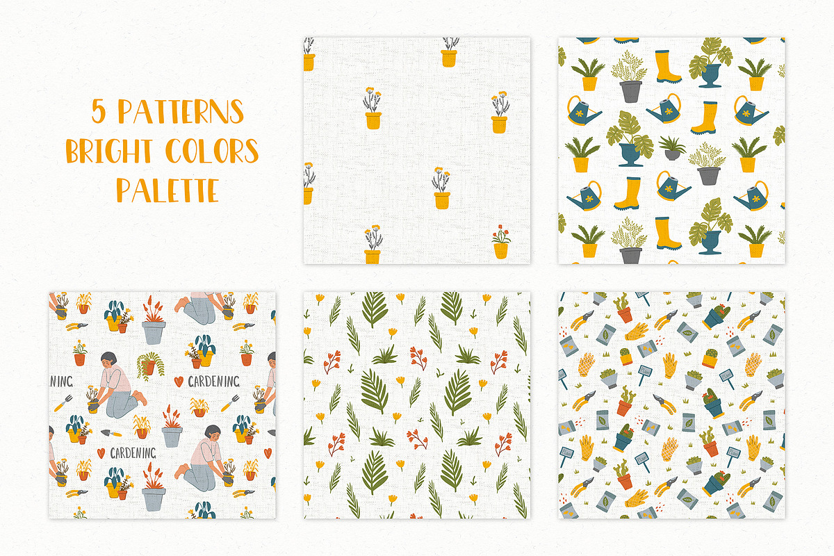 Gardening clipart, stickers. Plants, an Illustration by ann_etc (Photo 5 of 11)