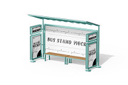 Bus Stop Billboard Mockup Set, an Advertising Mockup by pixelmock (Thumbnail 5 of 11)