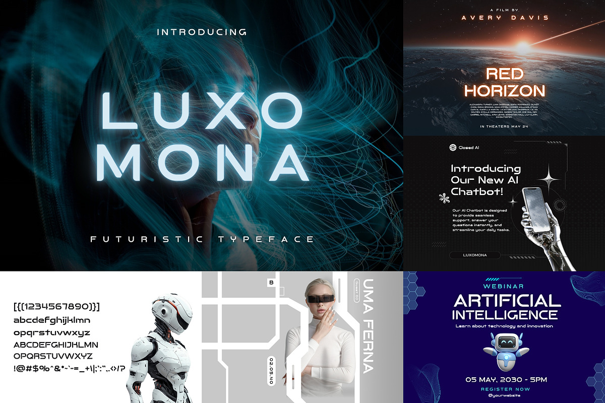 Robotics Font Bundle - 55 Fonts!, a Sans Serif Font by HipFonts (Photo 10 of 15)