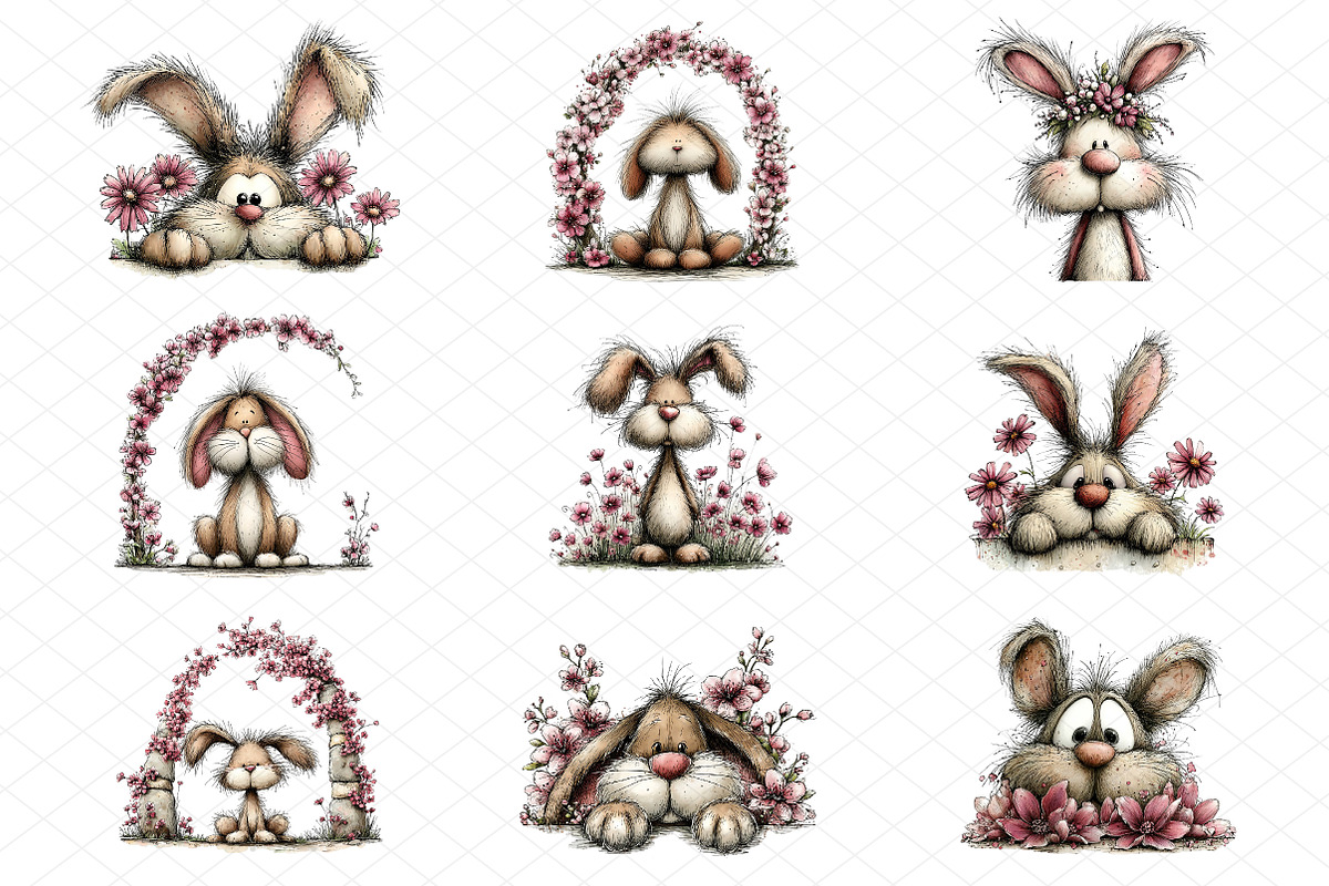 Whimsical Spring Easter Clipart, an Illustration by cherrydesign (Photo 3 of 4)