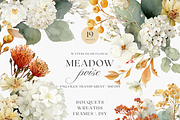 Meadow Poise - Wildflower Watercolor, a Decorative Illustration by ThaismotaCreativeCo (Thumbnail 1 of 12)