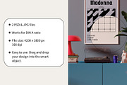 Interior & Frame Mockup A2 Poster, a Household Mockup by Bonumo (Thumbnail 3 of 10)
