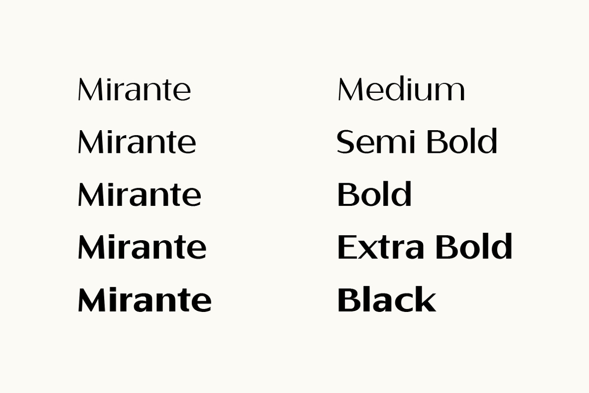 Mirante Elegant Font Family, a Sans Serif Font by Yukita Creative (Photo 3 of 11)