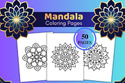 50 Simple Mandala Coloring Pages, an Object Illustration by SimoDigitalArt (Thumbnail 1 of 5)