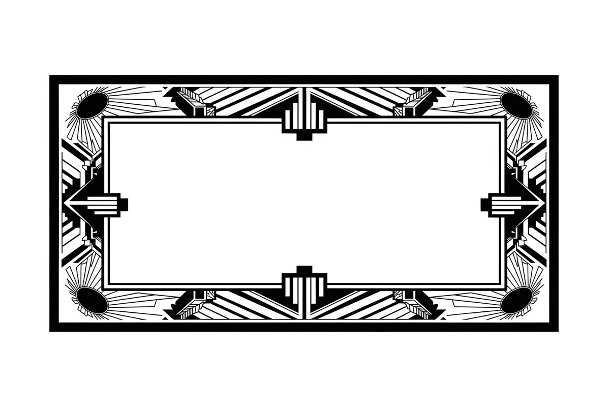 Art Deco Frame SVG Bundle, an Illustration by Gaye Art (Photo 24 of 31)