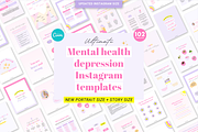 Mental health Canva template bundle, a Social Media Template by Cate Creates (Thumbnail 6 of 11)