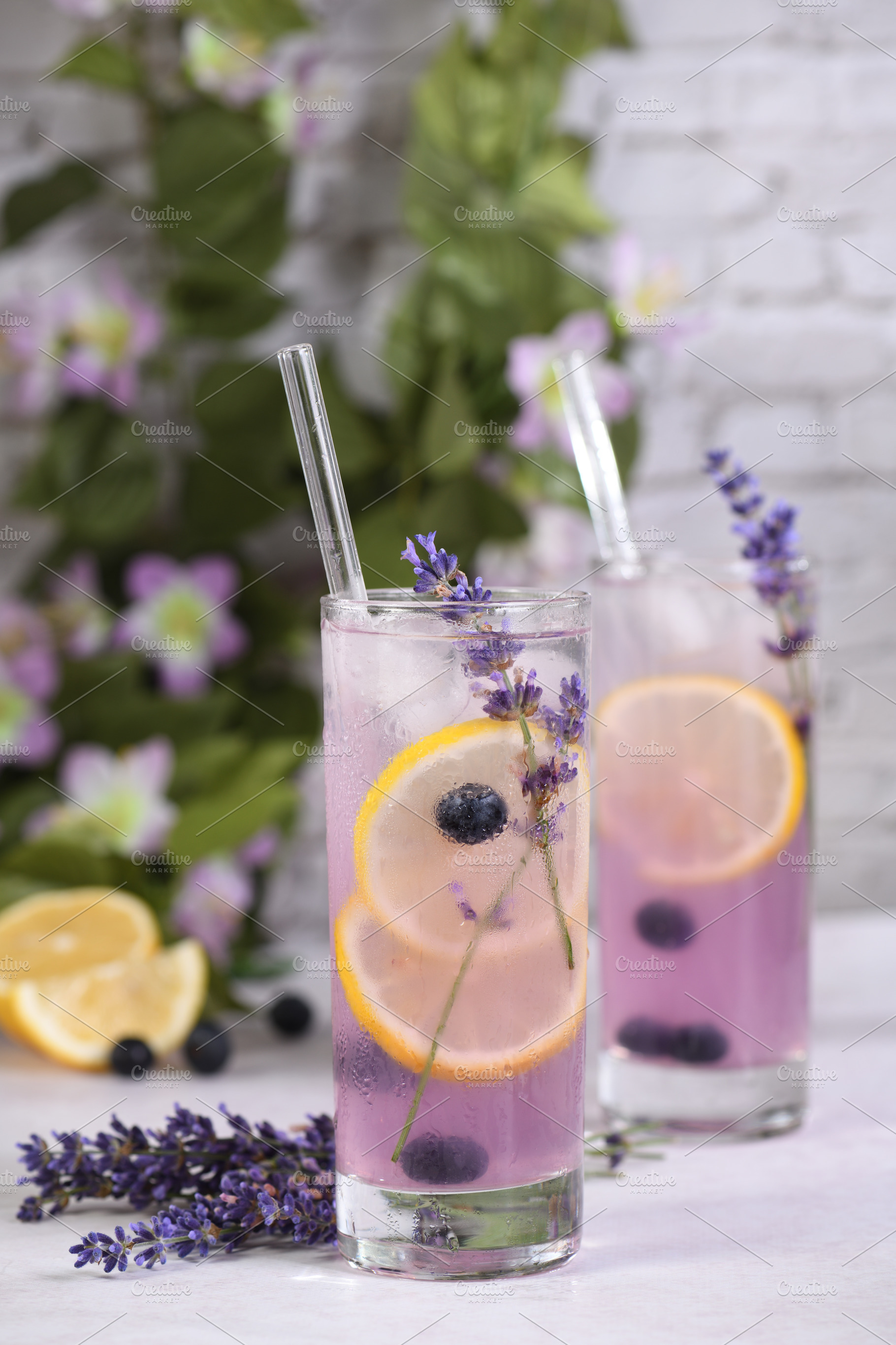 lavender spritz cocktail, a Food & Drink Photo by Apolonia