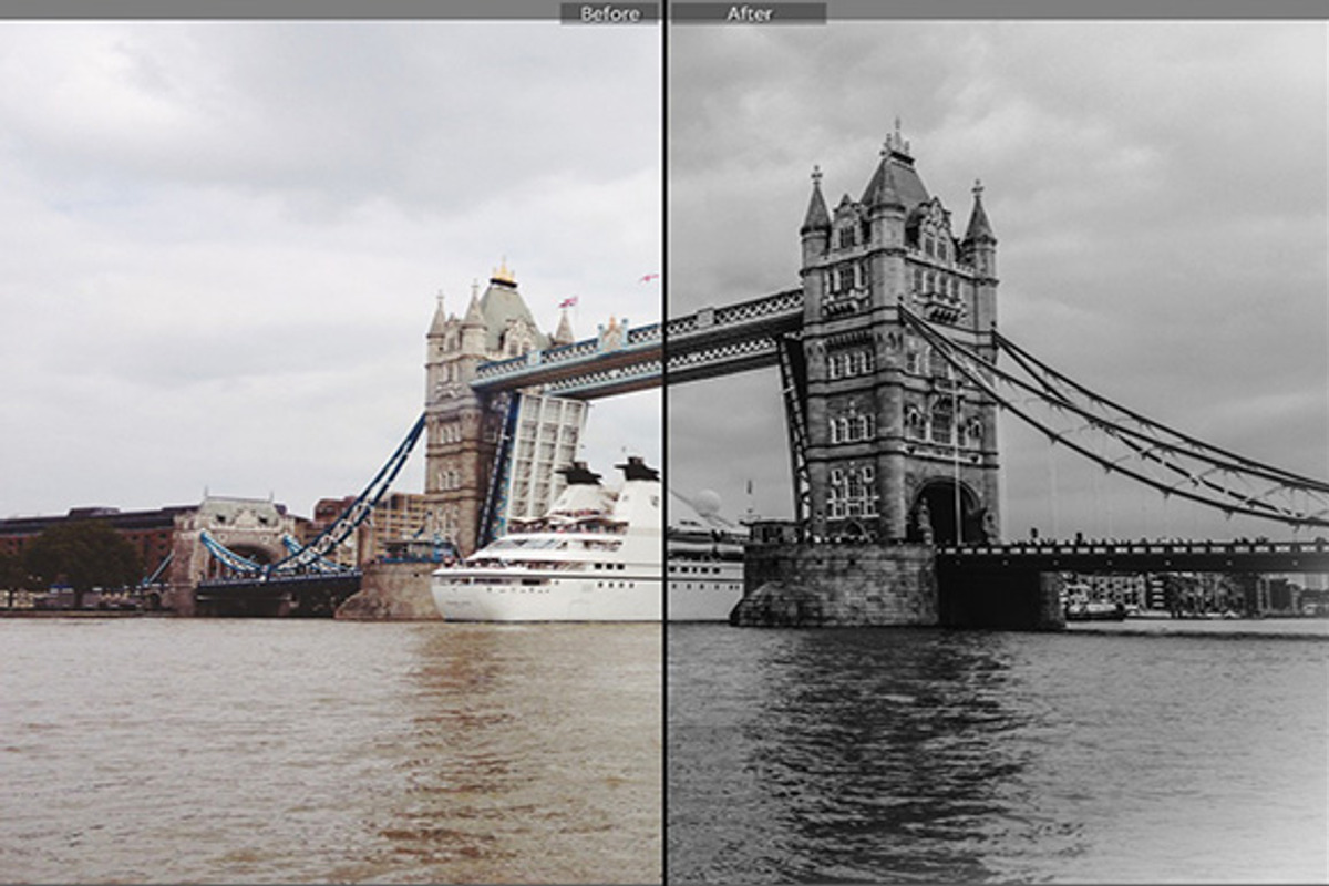 Black and white lightroom presets preview 5