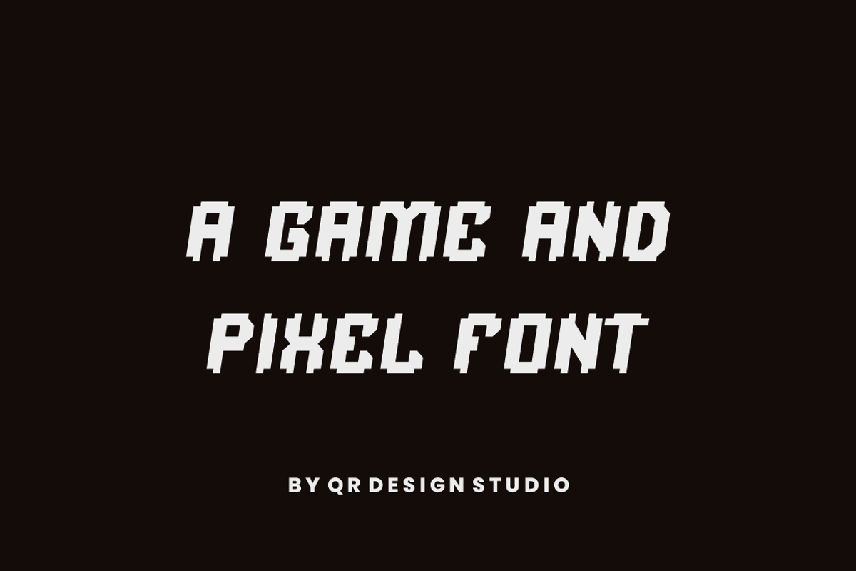 Gopixely - Game & Pixel Font, a Sans Serif Font by QR Design Studio (Photo 2 of 6)