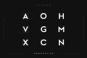 Vector A Logo Sans Typeface